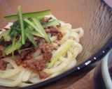 冷凍うどんで簡単ジャージャー麺♪作り方3写真