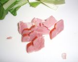 オリーブオイルと小松菜とベーコンのパスタ作り方2写真