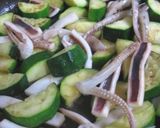 ✿ズッキーニとイカのわさび醤油炒め作り方3写真