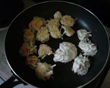 長いものちっちゃなおつまみ　お好み焼き風作り方3写真