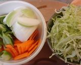 野菜たっぷりヘルシーしょうが焼き♪作り方1写真