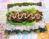 焼肉のり巻きの行楽弁当作り方2写真