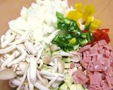 彩り夏野菜のイタリアン揚げ出し豆腐作り方1写真