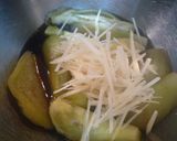 簡単！蒸し茄子　新生姜風味作り方3写真