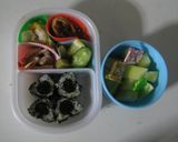 ハートのおにぎり弁当（年少さん）作り方4写真