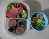ハートのおにぎり弁当（年少さん）作り方8写真