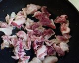 シドケと豚肉炒め作り方2写真