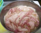 豚塩カルビ丼　さっぱり味作り方1写真