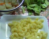 野菜ジュースでスープ（ミネストローネ風）作り方1写真