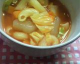 野菜ジュースでスープ（ミネストローネ風）作り方4写真