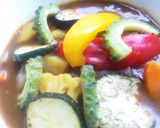 夏野菜カレー丼作り方1写真