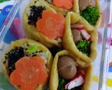 ★お花見★花稲荷&おかず稲荷★作り方4写真