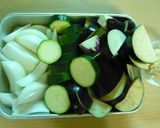 ★茄子とズッキーニとトマトの夏カレー★作り方1写真