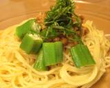 納豆＆オクラの簡単パスタ♪（夏バテ防止）作り方5写真