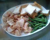 いんげんと厚揚げと鶏肉の煮物作り方2写真