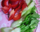 鶏ささみ のからしマヨネーズ炒め作り方1写真