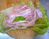 ロールキャベツに見える鶏肉のキャベツ包み作り方1写真