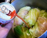 ロールキャベツに見える鶏肉のキャベツ包み作り方4写真