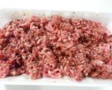 ラクウマ☆焼肉のタレでミートスパゲティ風作り方1写真