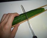 酢の物・和え物にキュウリの美味しい切り方作り方1写真