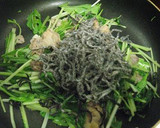 豚肉と水菜と塩昆布のサッと炒め♬♫作り方3写真