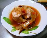 ロールキャベツに見える鶏肉のキャベツ包み作り方7写真