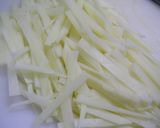 お弁当にも♪じゃがいもの搾菜炒め作り方1写真