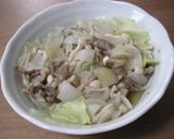 きのことキャベツの酒蒸し作り方7写真