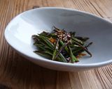 金時草の①酢のもの②キンピラ③再生術作り方6写真