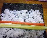 お弁当手巻き？おにぎり？☆ずぼら巻き☆作り方2写真