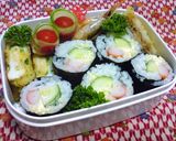 お弁当手巻き？おにぎり？☆ずぼら巻き☆作り方4写真