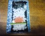お弁当手巻き？おにぎり？☆ずぼら巻き☆作り方5写真