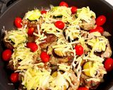 夏野菜チーズハンバーグ作り方5写真