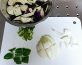 我が家の豚とナスの炒め物作り方1写真