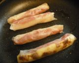 れんコンビーフ☆スティック焼春巻き♪作り方5写真