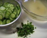 田舎の味✿きゅうりと大葉の冷たい味噌汁作り方1写真