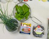 大葉と芽ネギと胡麻昆布のスパムおむすび作り方2写真