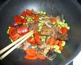 うなぎと枝豆の山椒炒め作り方3写真