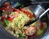 トマトとバジルとツナの冷製パスタ作り方3写真