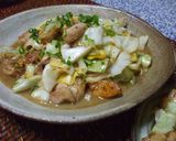 きゃべつと鶏の親子炒め作り方6写真