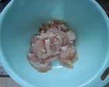 水菜と鶏のシンプル炒め作り方1写真