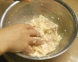 中華風・とりと豆腐の蒸しバーグ作り方2写真
