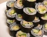 サーモンの変わり細巻き（サラダ巻き風）作り方7写真