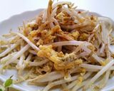 節約料理☆シンプルもやしの卵とじ炒め作り方5写真