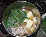 ニラ胡麻鍋♪簡単豚肉豆腐潤いUP作り方6写真
