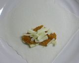 残り物　ミートソースで春巻き☆作り方1写真