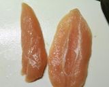 ササミと大葉のマヨチーズロール作り方1写真