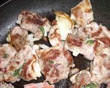 豚の重ね焼きキノコソース作り方4写真