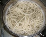 ミートソースうどんののチーズ焼き作り方2写真