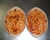 ミートソースうどんののチーズ焼き作り方5写真